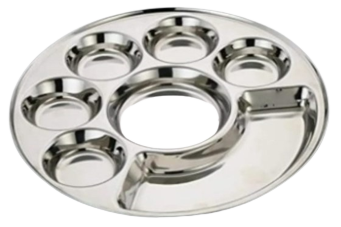 Round 7 Compartment Thali
