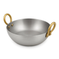 Round White Iron Kadahi