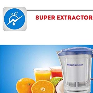 Preethi Blue Leaf Platinum Mixer Grinder 750 watt White, 4 jars - Super Extractor juicer Jar & Storage Air-Tight Container - Indian Plug