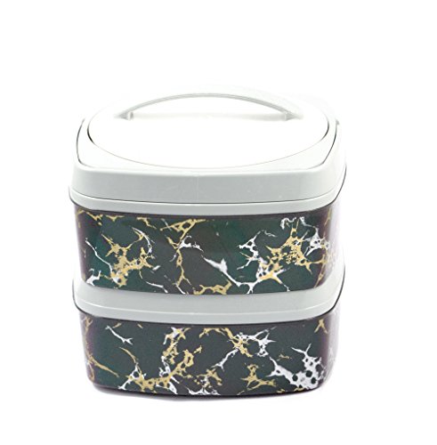MILTON Plastic Casserole - 1400ml, Set of 2, Black