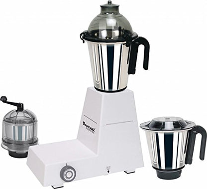 Sumeet Traditional Domestic Dxe 750-Watt Mixer Grinder with 3 Jars (White)