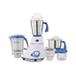 Preethi Blue Leaf Platinum Mixer Grinder 750 watt White, 4 jars - Super Extractor juicer Jar & Storage Air-Tight Container - Indian Plug