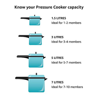 Hawkins Stainless Steel Pressure Cooker 8 Litres - Silver - induction Compatible - HSS80