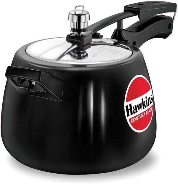 Hawkins Contura Hard Anodized Pressure Cooker, 4.0 Liter Capacity - CB40