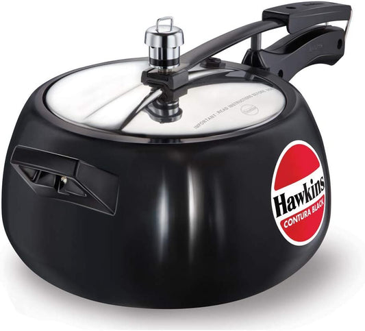 Hawkins Contura Hard Anodized Pressure Cooker 5 Litres - Black - CB50