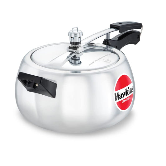 Hawkins Contura Pressure Cooker 5 Litres - White -  HC50