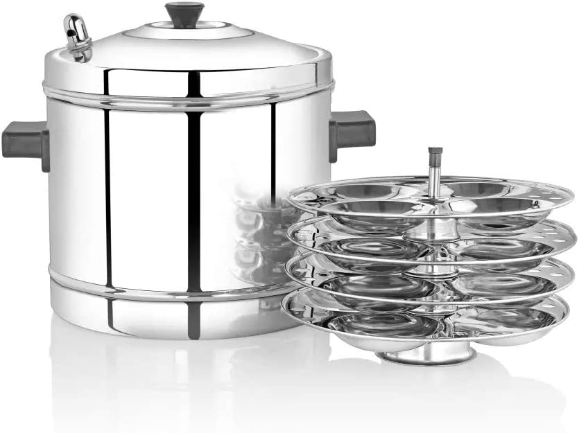 Premier Stainless Steel 4 Plate (16pc) Idli Maker