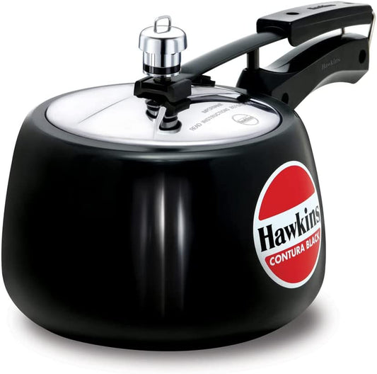 Hawkins Contura Hard Anodized Pressure Cooker 3 Litres - Black - CB30