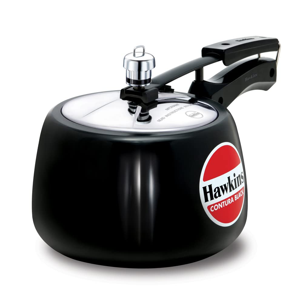 Hawkins Contura Hard Anodized Pressure Cooker 3 Litres - Black - CB30