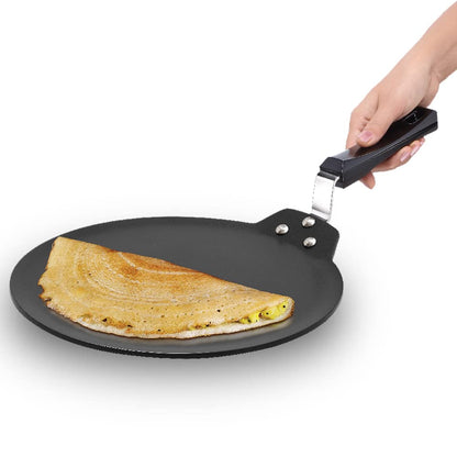 HAWKINS Futura 30 cm Dosa Tava, Nonstick Induction Dosa Tava, Black INDT30