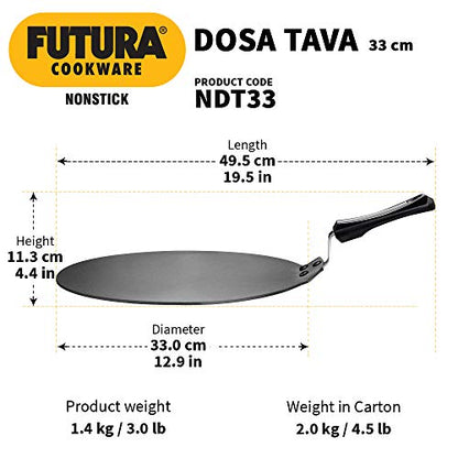 Hawkins Futura Nonstick Dosa Tava NDT28 NDT30