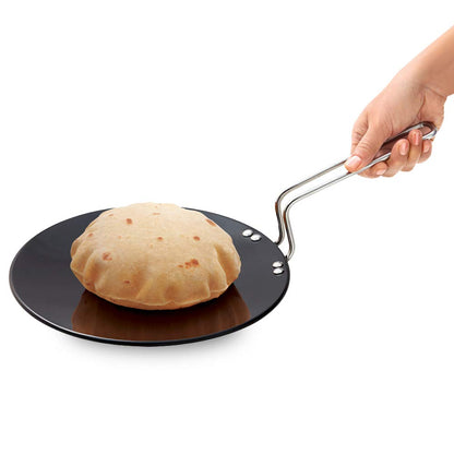 Hawkins Futura Hard Anodised Induction Roti Tava, 24 cm Diameter
