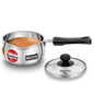 Hawkins Futura Steel Tea Pan with Glass Lid, 1.0 Litre Capactiy SST10G