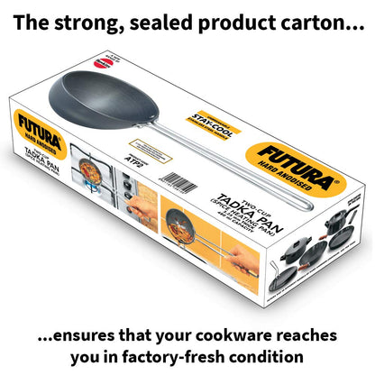 Futura Anodised Heating Pan, 4.72 in, Black
