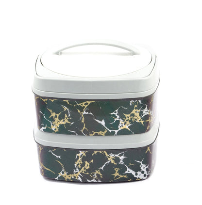 MILTON Plastic Casserole - 1400ml, Set of 2, Black