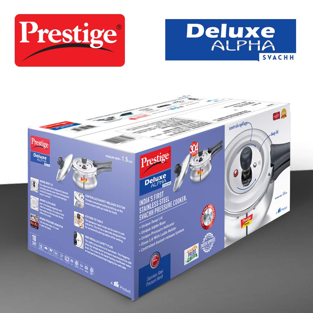 Prestige PRESSURE COOKER, 1.5 Liter, SILVER