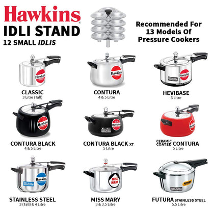 Hawkins 12 Idli Set for 3.0 Litre Pressure Cooker