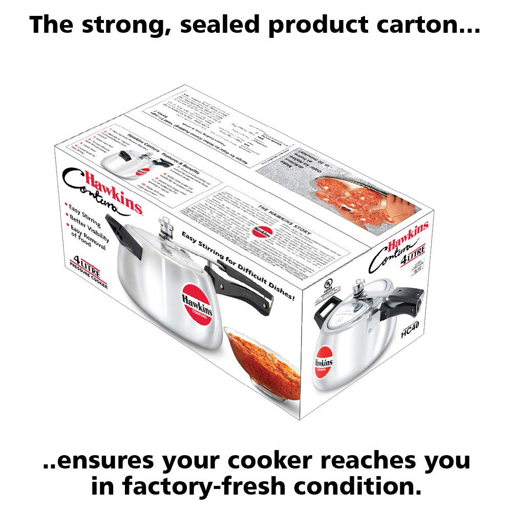 Hawkins Contura Pressure Cooker, 4 Litre Capacity - HC40