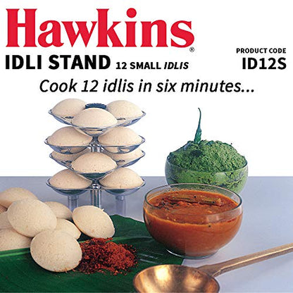Hawkins 12 Idli Set for 3.0 Litre Tall Pressure Cooker
