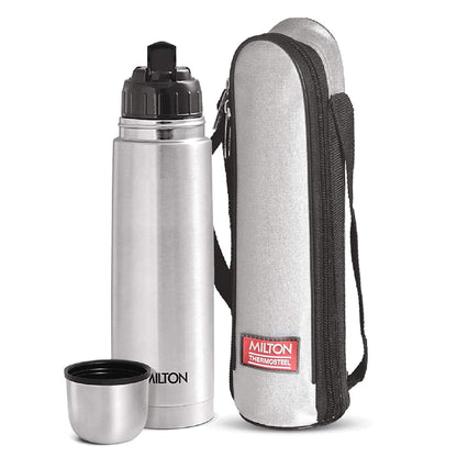 Milton Thermosteel Flip Lid Flask, Silver (750 ML)
