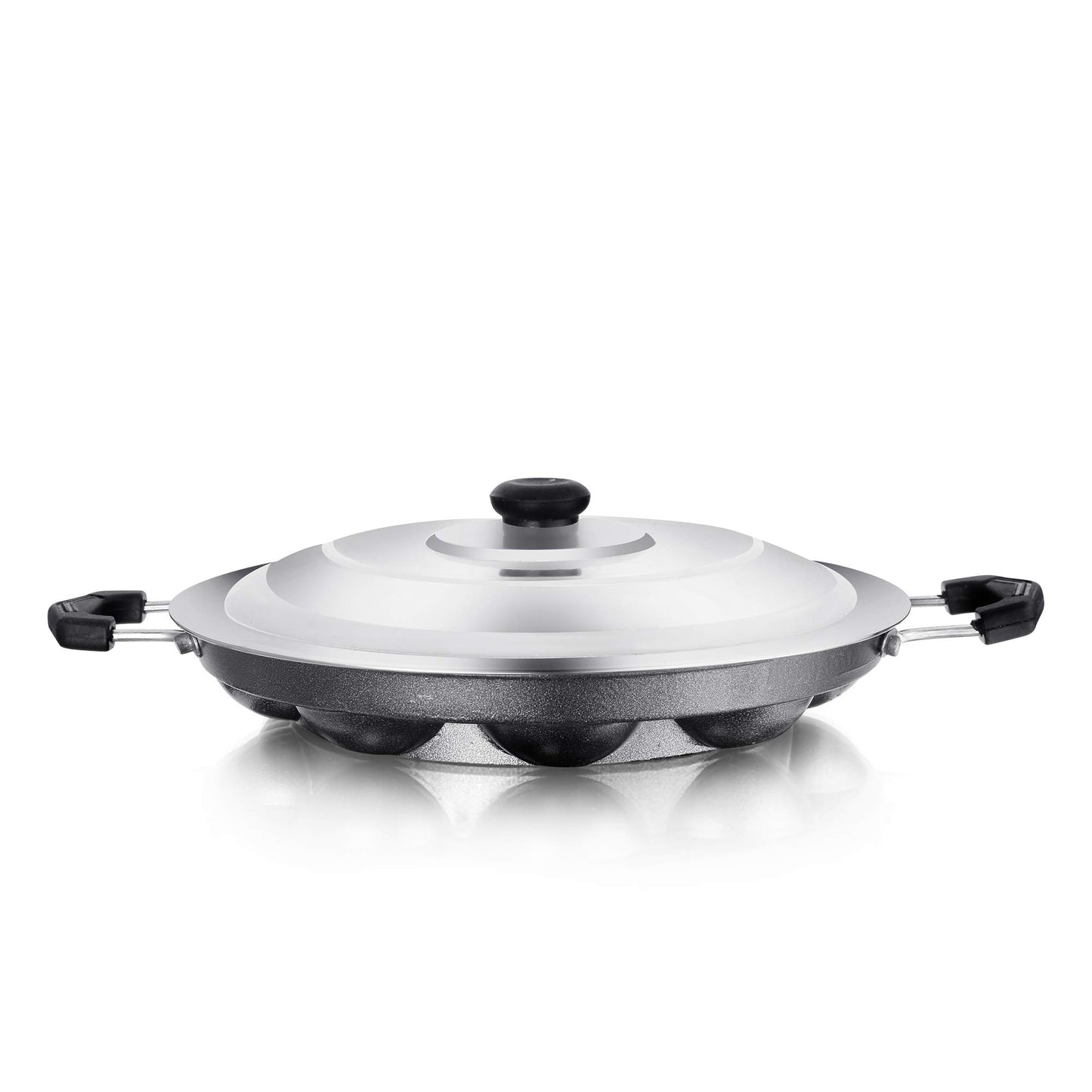 Vinod Nonstick Appam patra, Paniyaram 23cm with SS lid