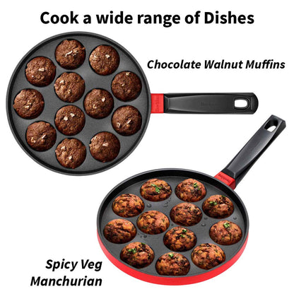 Hawkins Futura Non Stick Appe Pan with Glass Lid, 22 cm Size NAPE22G