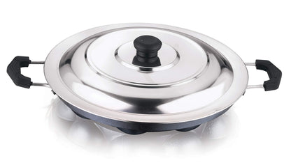 Vinod Nonstick Appam patra, Paniyaram 23cm with SS lid
