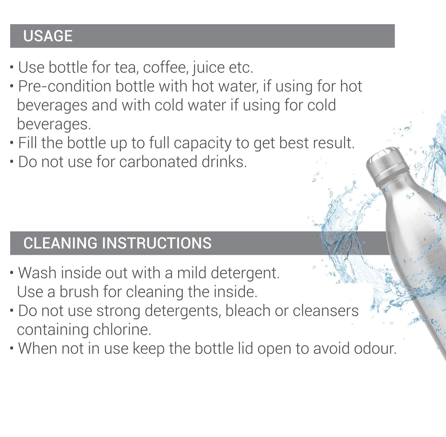Milton Thermosteel Duo DLX 750, Double Walled Vacuum Insulated Flask 700 ml | 24 oz | 24 Hours Hot and Cold Water Bottle, 18/8 Stainless Steel, BPA Free, Food Grade, Leak-Proof | Rose Gold