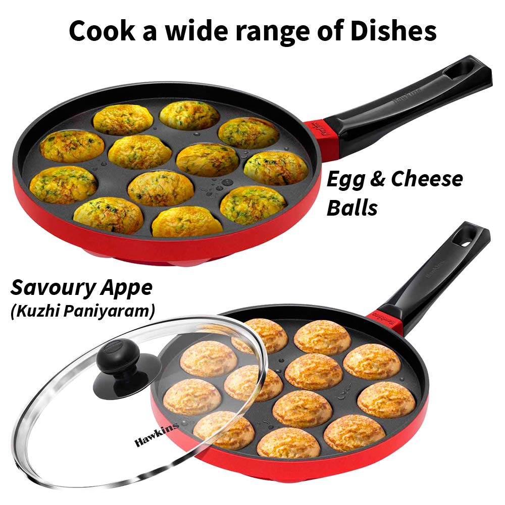 Hawkins Futura Non Stick Appe Pan with Glass Lid, 22 cm Size NAPE22G
