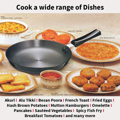 Futura 10" Hard Anodised Frying Pan with Lid, Medium, Black
