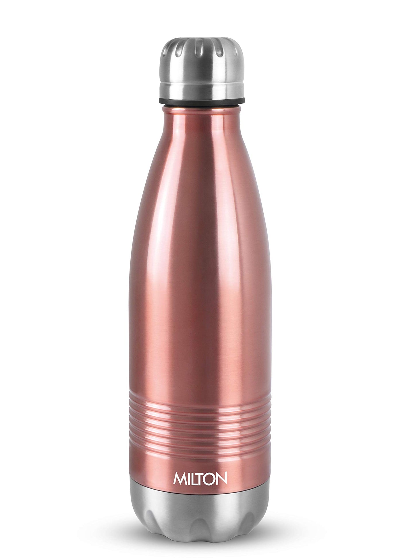 Milton Thermosteel Duo DLX 750, Double Walled Vacuum Insulated Flask 700 ml | 24 oz | 24 Hours Hot and Cold Water Bottle, 18/8 Stainless Steel, BPA Free, Food Grade, Leak-Proof | Rose Gold